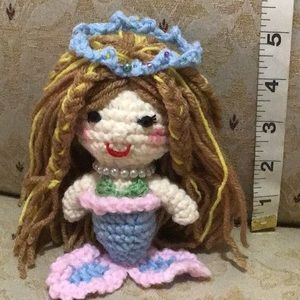 Handmade crochet mermaid amigurumi